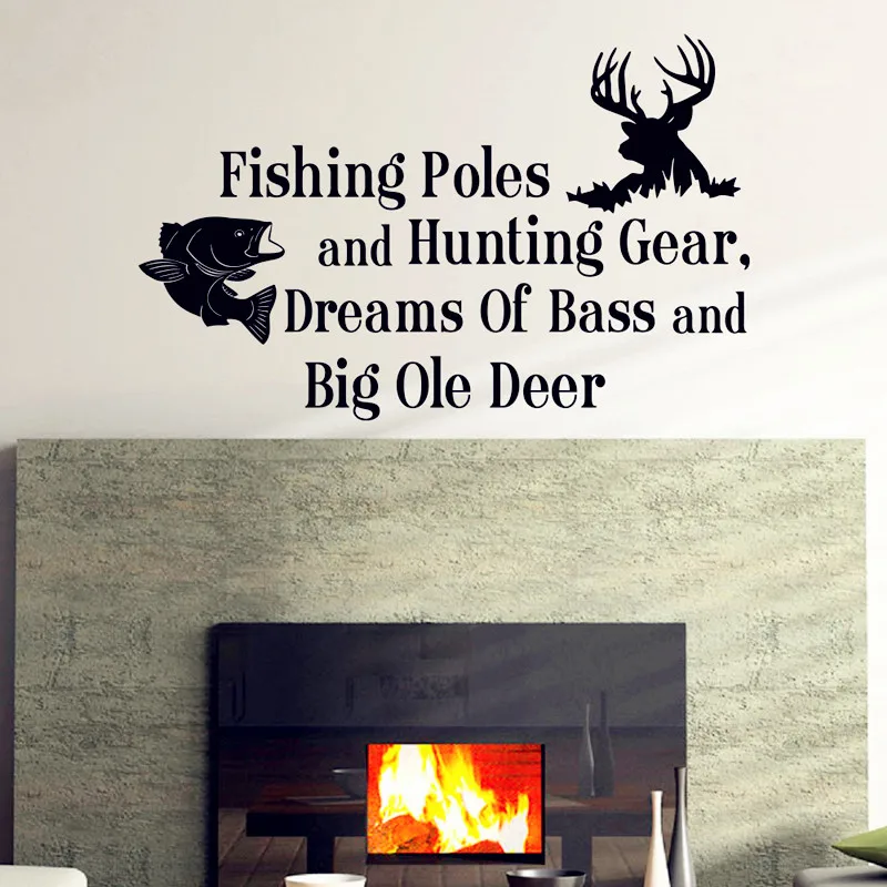 country deer wall decals quotes fishing poles and hunting gear wallpaper wall stickers for kids room nursery bedroom decor - Hunting Bedroom Decor country deer wall decals quotes fishing poles and hunting gear wallpaper wall stickers for kids room nursery bedroom decor - Hunting Bedroom Decor