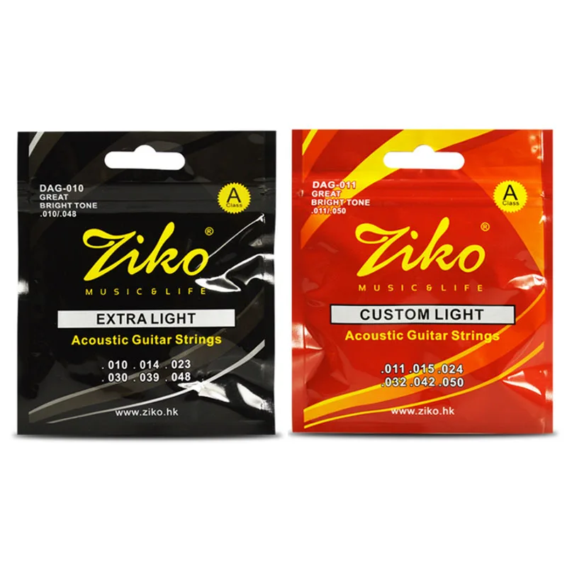 ZIKO 6 струн/набор струн для акустической гитары музыкальные инструменты струна
