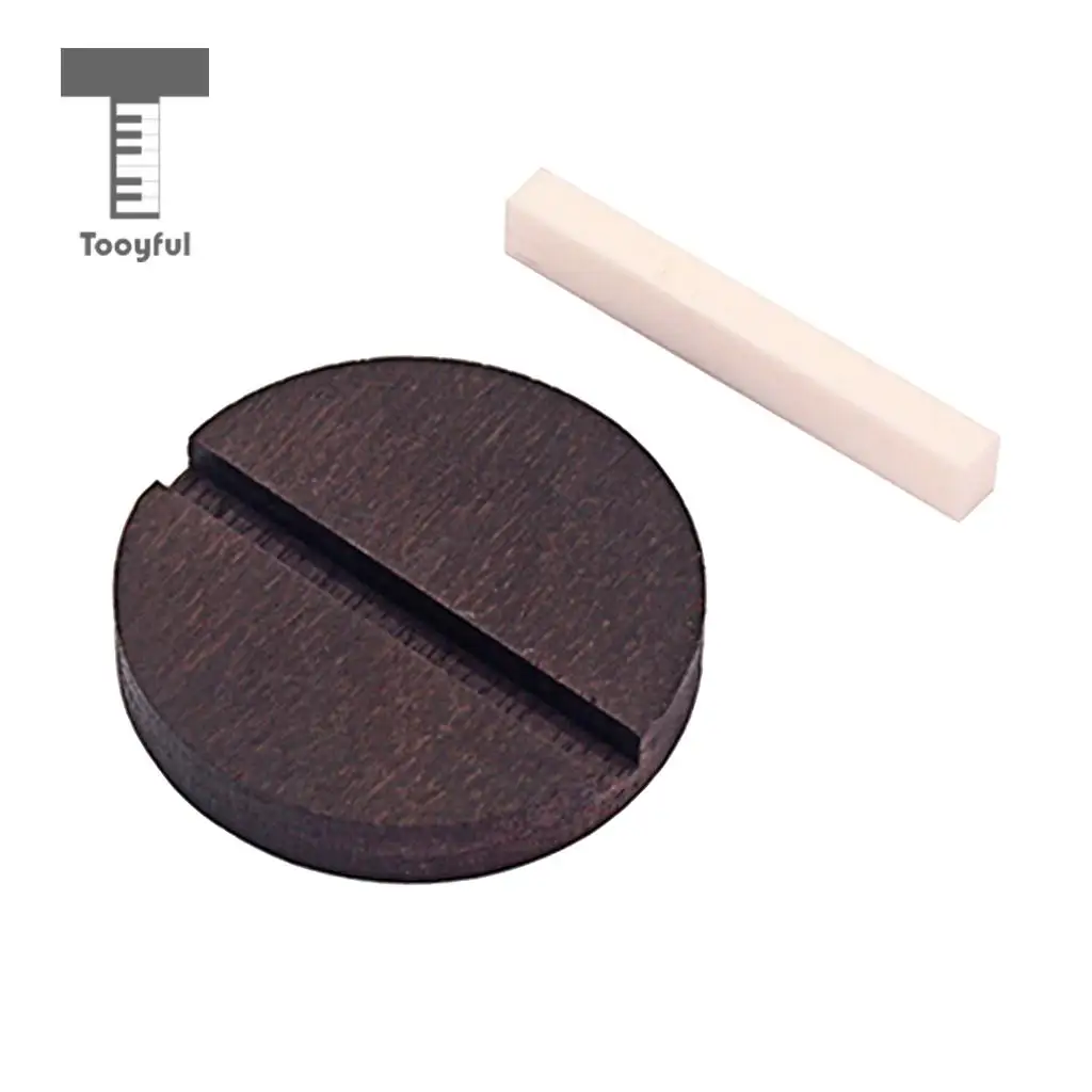 Guitar Rosewood Bridge&Bone Bridge Saddle for 3 String Cigar Box Guitar Ukulele Parts