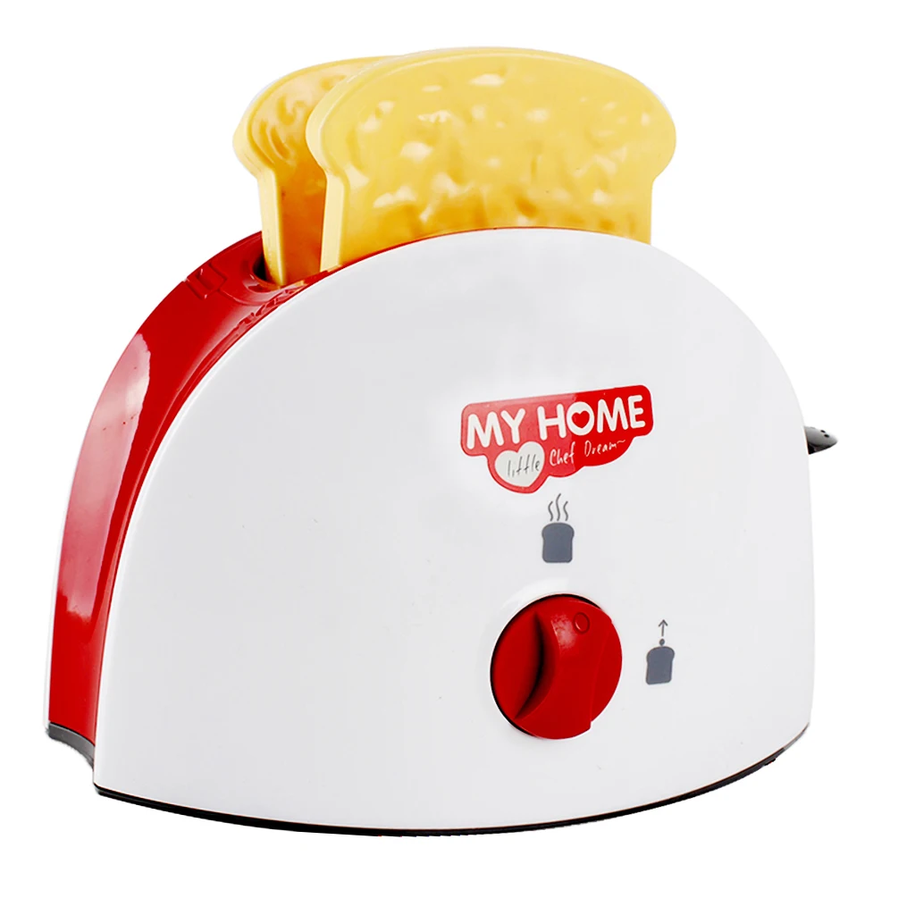  Children Pretend Play Home Appliance Electric Bread Maker + Coffee Machine Cleaning Tool Furniture Toy Educational