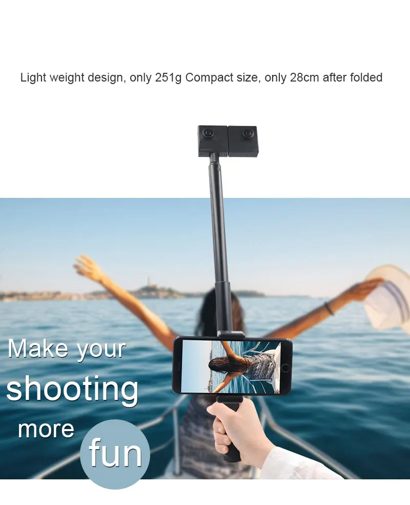 STARTRC Insta360 1,1 м селфи палка расширение комплект с телефона клип для Insta360 ONE X& EVO действие камера интимные аксессуары