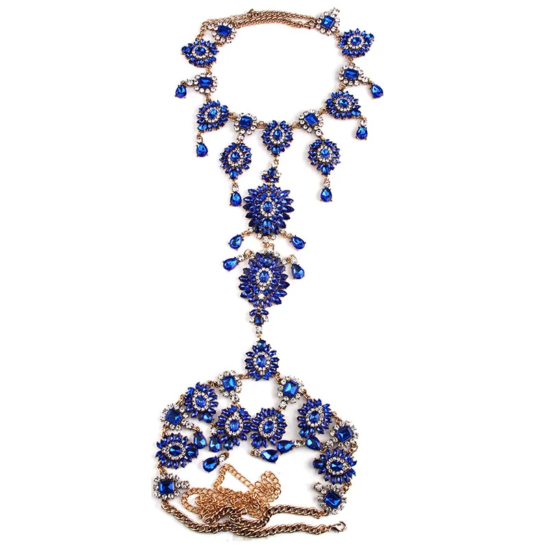Лучшее женское летнее сексуальное длинное ожерелье цепочка для тела кисточка ручной работы массивный Бохо драгоценный камень кристалл эффектное ожерелье Femme каникулы 3488