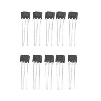 

10PCS 49E Hall Element OH49E Voltage Regulator Hall Effect Sensor Linear Switch
