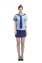 Adult Women Police Sexy Costume Idea Fancy Cops Cosplay School Girls Uniform Hot Shirt Skirt Clothing Suit For Teen Girls