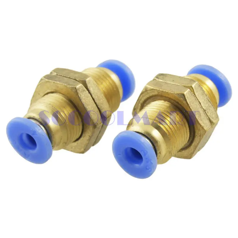 free shipping 2Pcs 4mm Pneumatic Air Valve Push In Joint Quick Fittings Adapter |