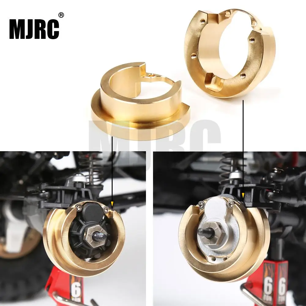 Portas do Eixo de Bronze Habitação para 1:10 Contrapeso Equilíbrio Peso Portal Unidade rc Rastreador Traxxas Trx-4 G500 Defender 2 Pçs Trx4 6 Peças e Acessórios