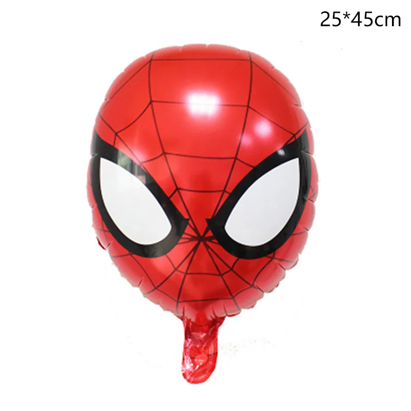Воздушный шар из фольги «мстители», «супергерой», «Железный человек», зеленые воздушные шары «Человек-паук», украшения для дня рождения, детские товары, детские игрушки - Color: 25x45 Spiderman