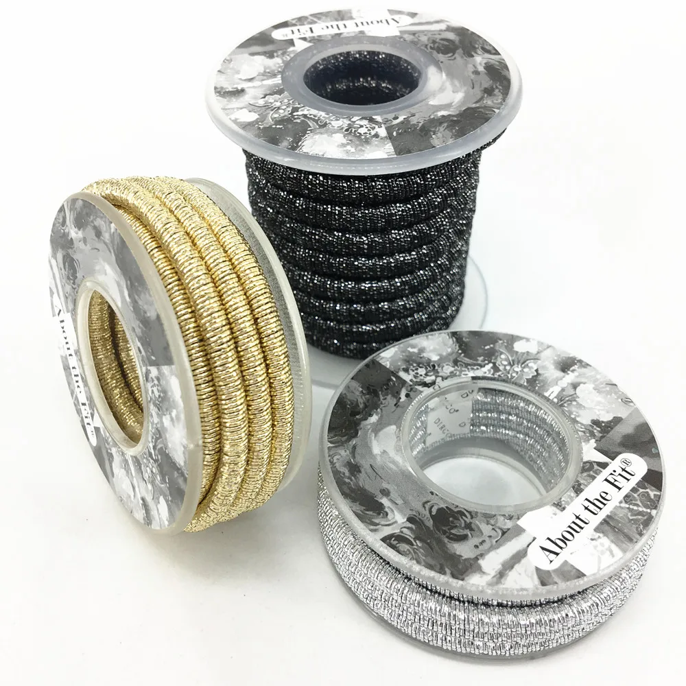 About the Fit 2M Metallic Thread Metal Mesh Round Tube Cords Wire Mesh