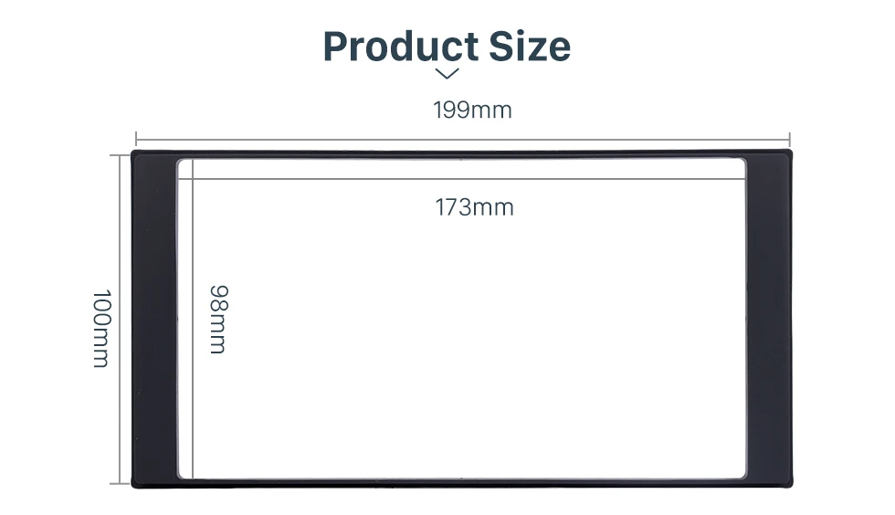 173*98 мм двойной Дин радио фасции Панель рамка CD отделка комплект для 2013+ Nissan Livina March Versa Авто Стерео адаптер установки