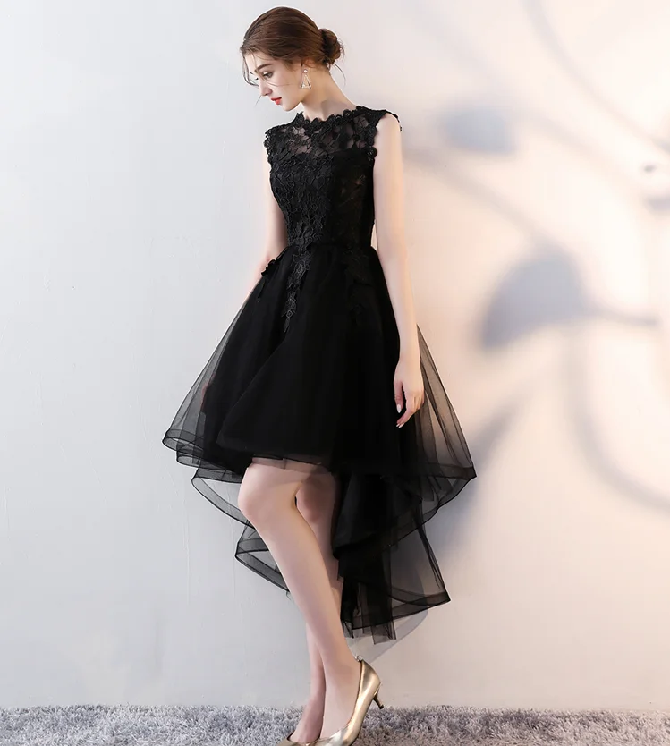 Robe de soiree/бордовые вечерние платья для подростков и колледжей, платье подружки невесты для девочек с коротким передом и длинной спинкой