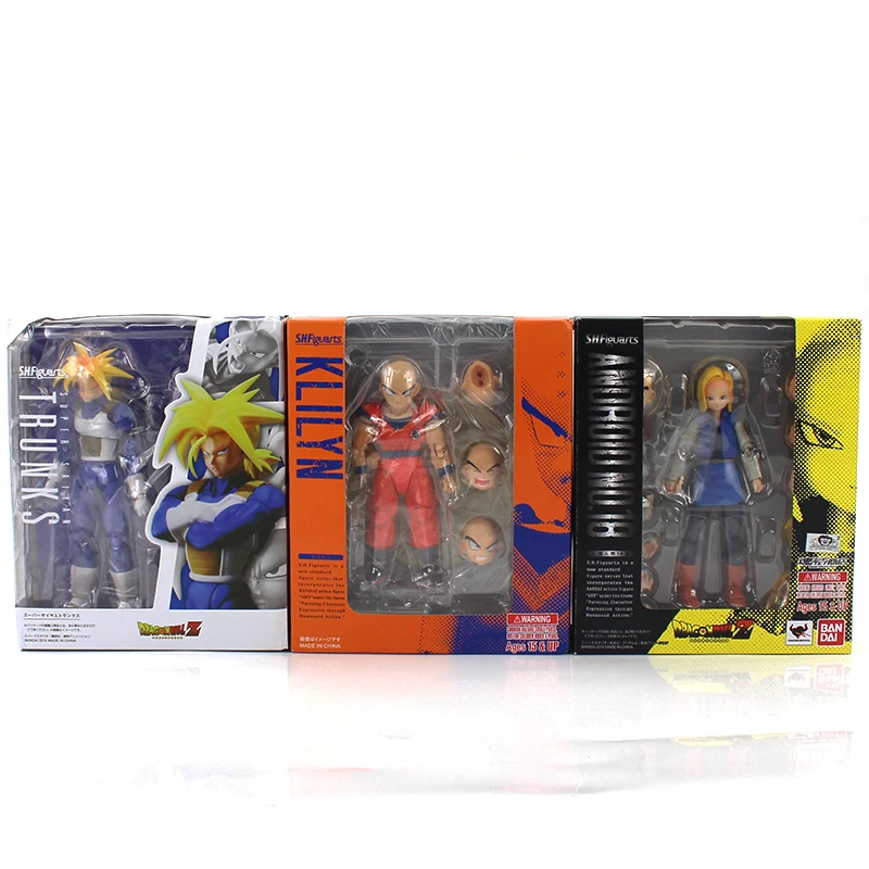 

Dragon Ball Z DBZ Klilyn Trunks Android 18 PVC Action Figure Toy Model Dolls 12~15cm