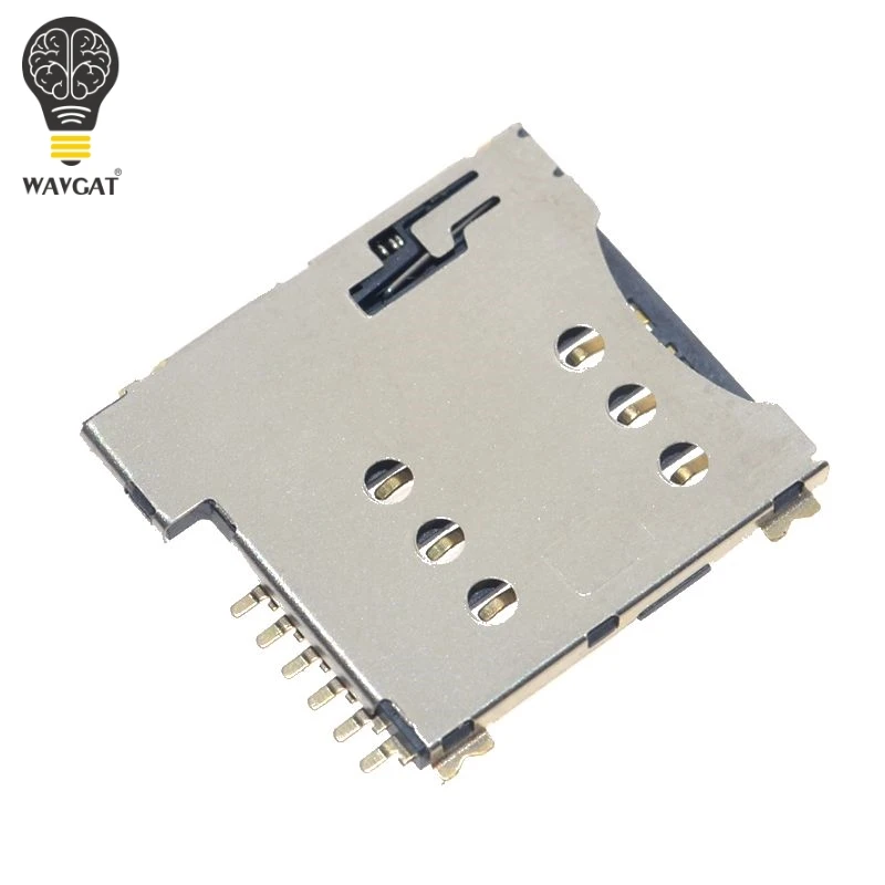 Самоустанавливающийся слот для SIM карты Micro адаптер подключения к GSM модулю SIM800L