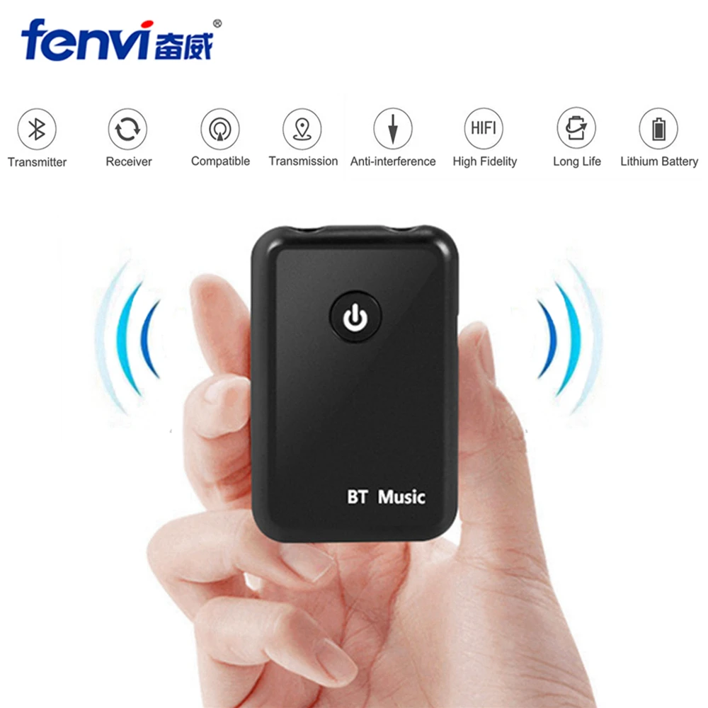 

2 in 1 Bluetooth Transmitter Receiver APTX CSR4.2 AUX 3.5mm Jack Stereo HiFi Music Audio Dongle Adapter for Car Home Speaker DVD