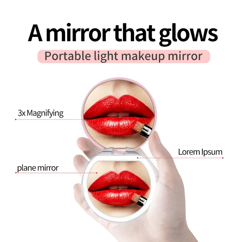 LED makeup mirror зеркало для макияжа зеркало с подсветкой Светодиодный с освещенный туалетный столик зеркало 5X увеличительное miroir светодиодный miroir grossissant увеличительное с светодиодный подсветкой - Цвет: style6