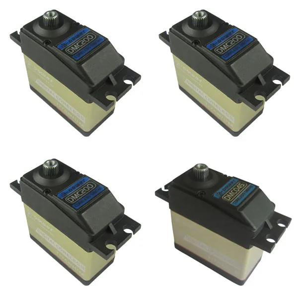 

K-power Specific Servo Combo for 700 Helicopters 3 * DMC200 + 1 * DMC045 (Plug: JR)