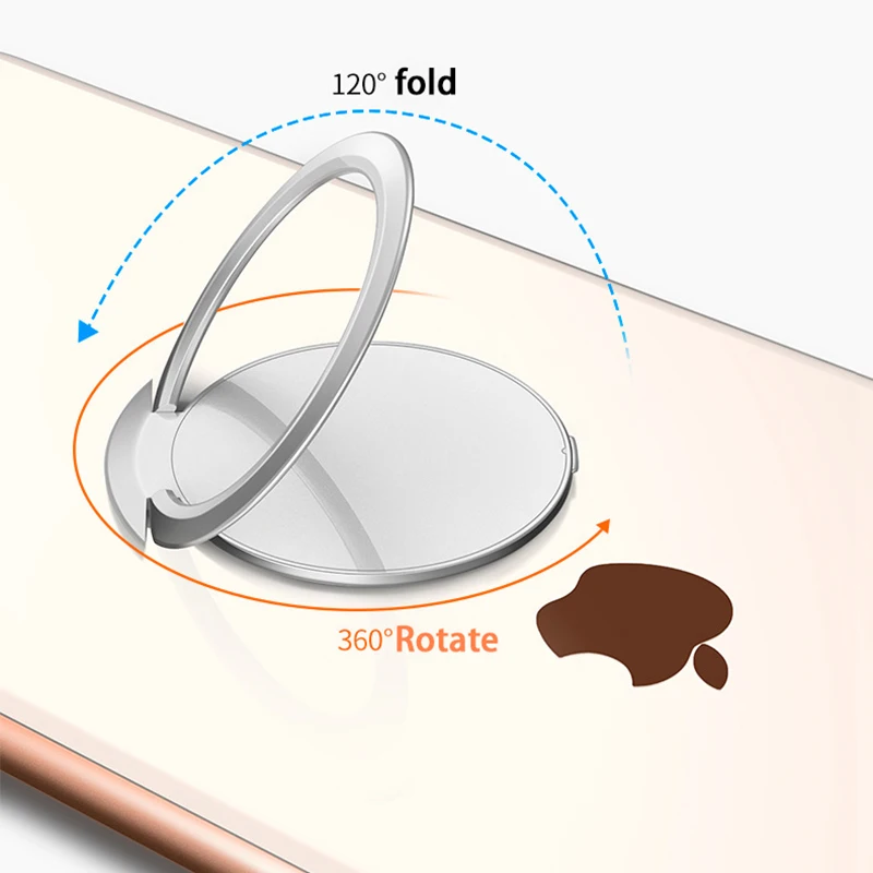 360 Degree Metal Finger Ring Holder For iPhone X 8 7 6S Plus iPad Tablets Mobile Phone Ring Holder Stand for Samsung S9 S8 Note8