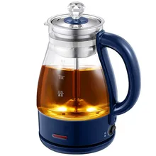 Стеклянный чайник anhua черный бытовой пароочиститель полностью автоматический термостойкий pu 'er
