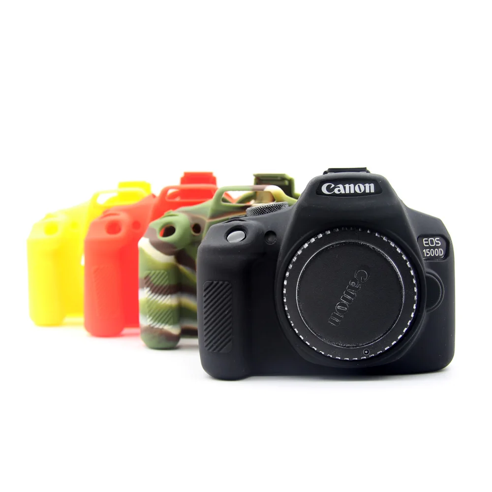 Silicone Rubber Camera Case Bags Detachable Protective for Canon EOS 5D4 5D Mark IV 200D 1500D 1300D 6D Mark II 77D Body Cover