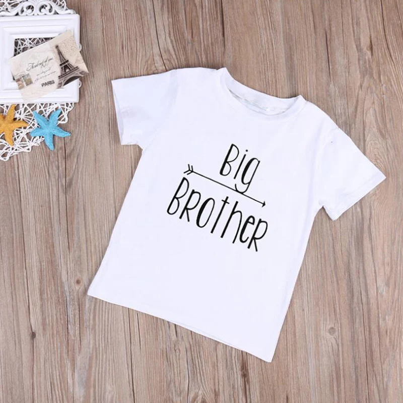 Повседневное с коротким рукавом братья Боди и футболки летняя детская футболка для мальчиков детская малыша - Цвет: Big Brother