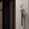 Nordic Handmade Solid Wood Wall Vase Hydroponic Flower Plant Pot Bonsai Glass Bottle Home Bar Restaurant Decor Entrance Ornament 5