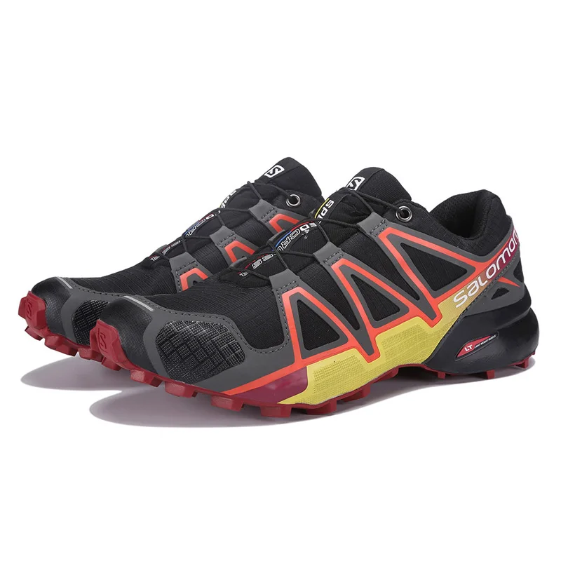 

Salomon Shoes Speed Cross 4 CS sneakers Men Cross-country Shoes Black red Speedcross 4 Jogging Shoes Strong grip Running 57657