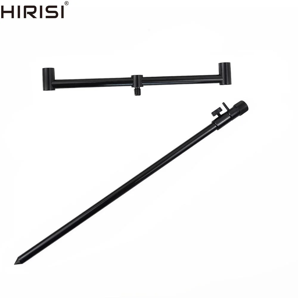 

Carp fishing tackle 1pcs fishing rod pod fishing bank stick 40-70cm with 1pcs fishing buzz bar 25cm black color