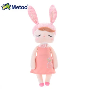 

HOT 45cm Metoo Newest Plush&Stuffed Sweet Rabbit Angela Metoo Doll For Kids Toys Cute Animals For Girls Birthday Christmas Gift