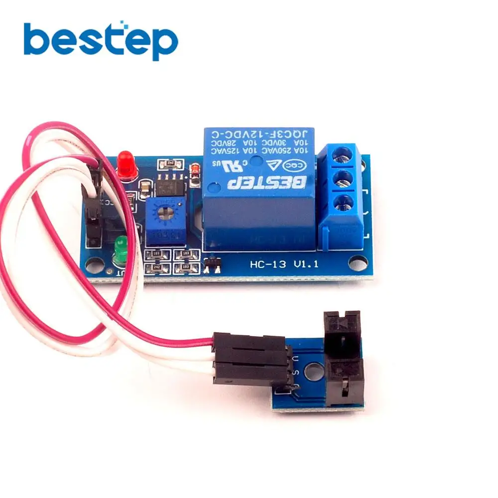 

5PCS DC 12V 1Channel Relay Module Groove Type Optical Coupler Trigger Speed Sensor Module Hot New
