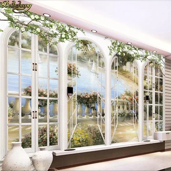 beibehang Custom 3D Photo Wallpaper European Minimalist Bedroom Living Room TV Backdrop Painting Arches 3D Stripe Abstract Mural custom 3d photo wallpaper kids mural european blue castle 3d picture wallpaper mural living room sofa tv backdrop 3d wallpaper