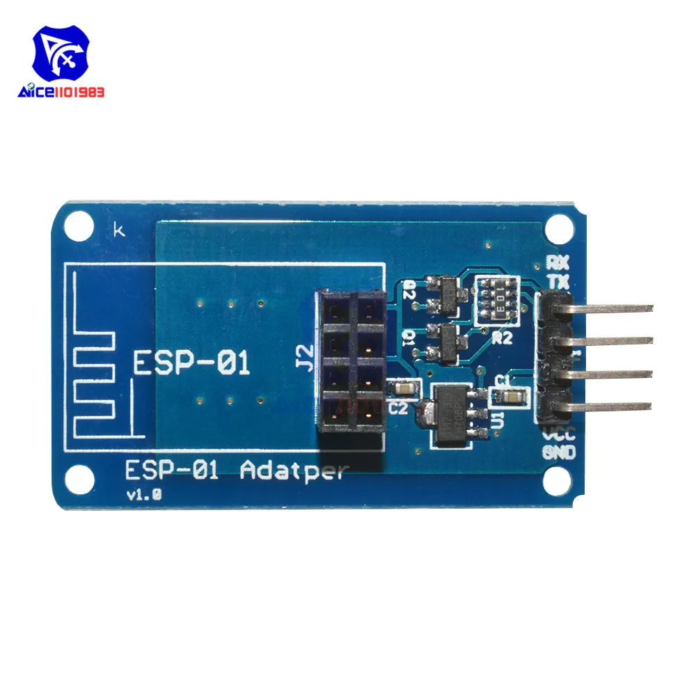 ESP8266 ESP-01 ESP01 серийный WiFi модуль беспроводного адаптера 3,3 V 5V совместимая последовательная плата для Arduino UNO R3 микроконтроллер один