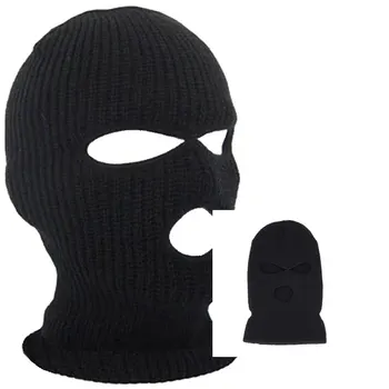 

Outdoor Balaclavas Full Face Cover Mask Robber Cool Knitted Beanies for Men Head Neck Balaclava Cycling Bike Caps YS-B