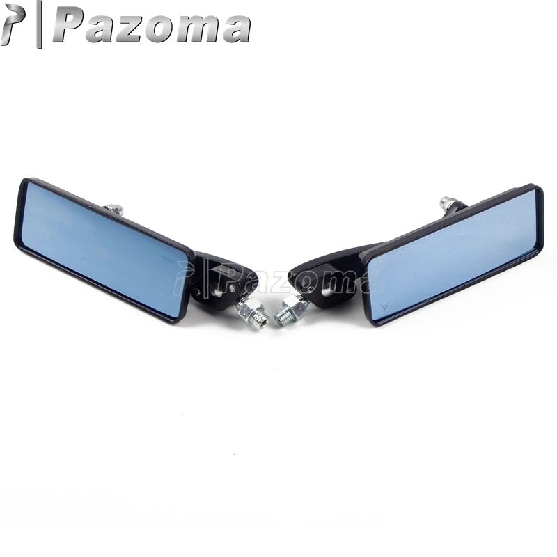 Universal Black Motorbike 10mm Rectangle Rearview Mirror Side Mirrors For Harley Touring Street Bike Yamaha Kawasaki Choppers Universal Black Motorbike 10mm Rectangle Rearview Mirror Side Mirrors For Harley Touring Street Bike Yamaha Kawasaki Choppers