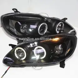 Для Toyota Corolla Altis LED Ангельские глазки фара 2001-2006 год sojy