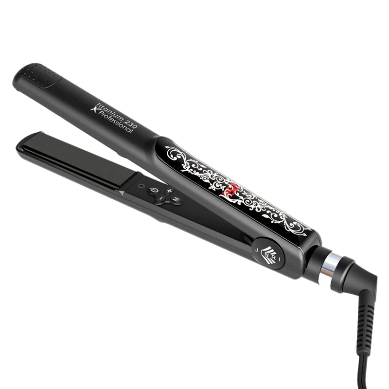 

Jinri Flat Iron Hair Straightener And Hair Curling Professional 1 Inch Ceramic Plate Heats Up Fast With Digital Display Adjust