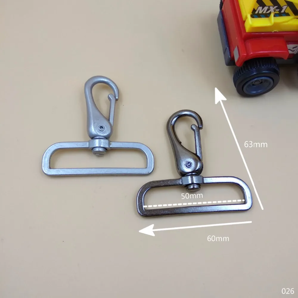 Metal Swivel Hooks Buckle For Bags Luggages Belt 50mm 2inches Inside