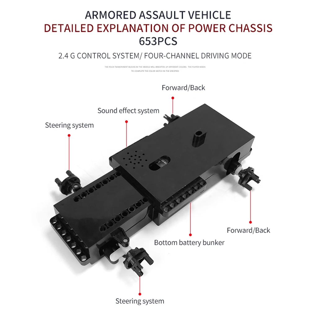 MoFun MZ6001 1/12 2,4 г 4CH 653 шт DIY собрать кирпичный блок RC автомобиль детская игрушка