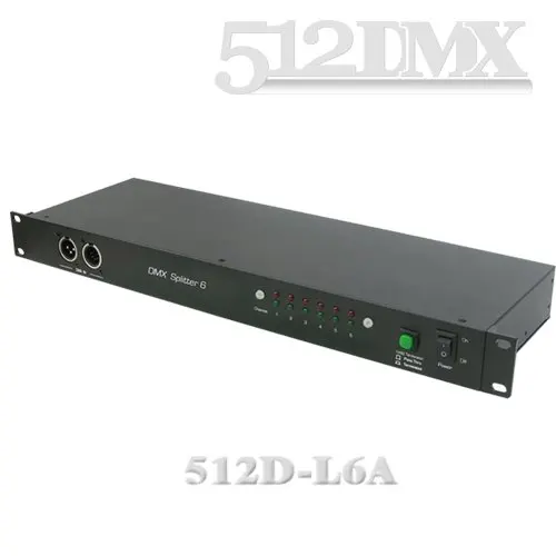 6 способ DMX сплиттер Размер: 482x147x44 мм (19 &quotстойка 1U)|rack tv|splitter videorack clothes |
