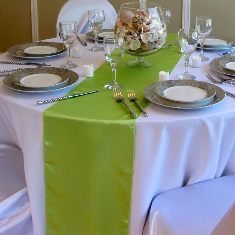 Dearest 10pcs 30x275cm Satin Table Runners Wedding Favors Party