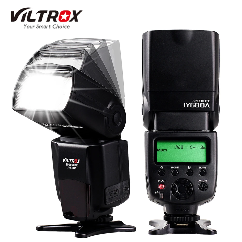 

DE/ES STOCK Viltrox JY680A On-camera Flash GN33 Speedlite Flash Light with LCD Screen for Canon Nikon Sony Pentax DSLR Camera