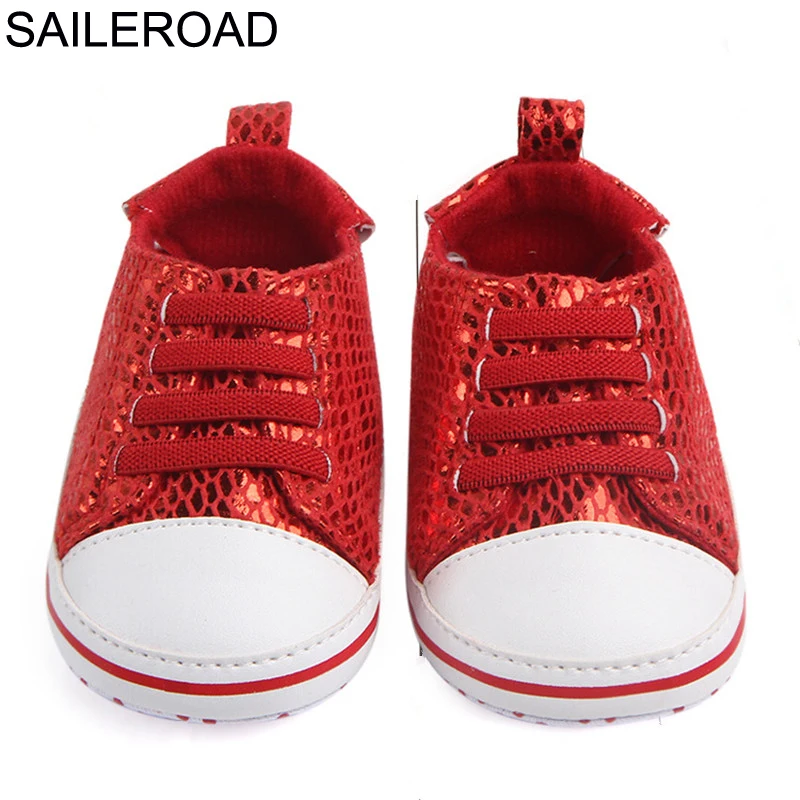 SAILEROAD 0-18 месяцев детская обувь первые ходунки для маленьких девочек хлопок Bling Infant мягкая детская подошва обувь нижняя обувь для новорожденных