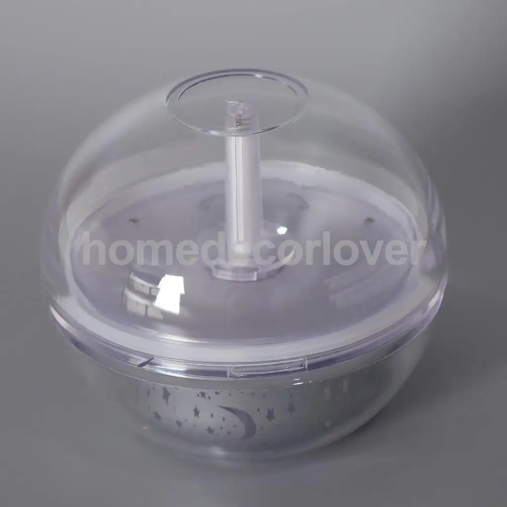 Star Moon Projection Lamp Silent Humidifier with LED Night Light for Kids Bedroom