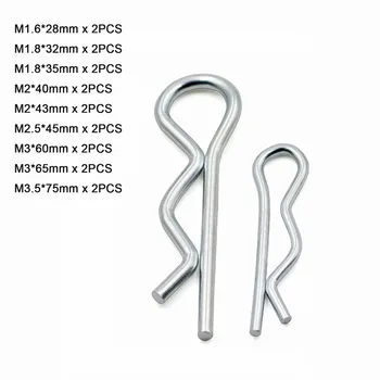 

M1.6 M1.8 M2 M2.5 M3 M3.5 B-type/R-type Cotter Pin Wave Pin Hairpin Lock Pin Card Pin Kit