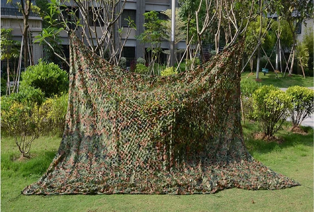 US $14.99 6.5x9.8ft camo hunting Military Camouflage Net jungle camouflage 2x3m Woodlands Leavesh