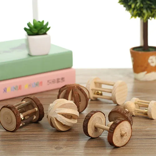 

Wood Mini Exercise Chew Teeth Care Molar Toy for Rabbit Chinchilla Hamster Pet