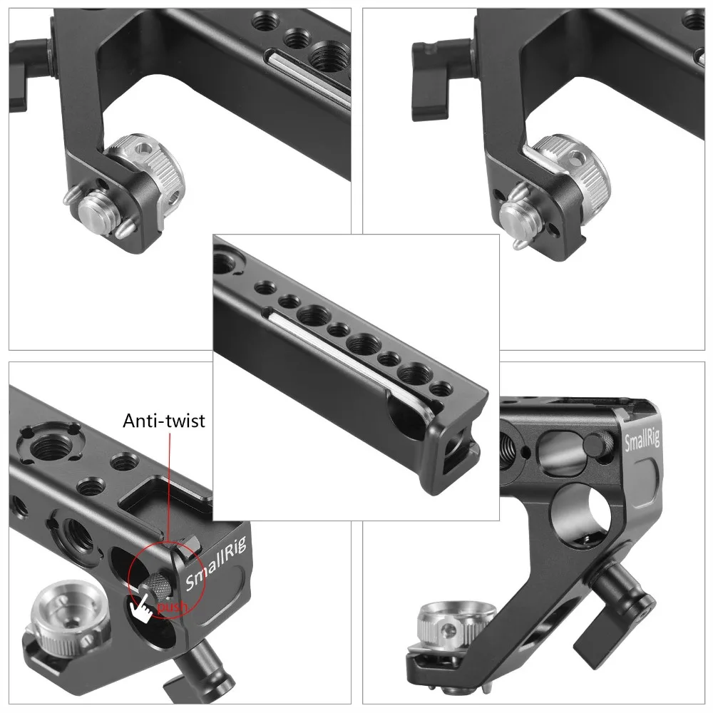  SmallRig DSLR Camera Top Handle Grip Side Arri Locating Handle With 15mm Rod Clamp ARRI Locating Ho