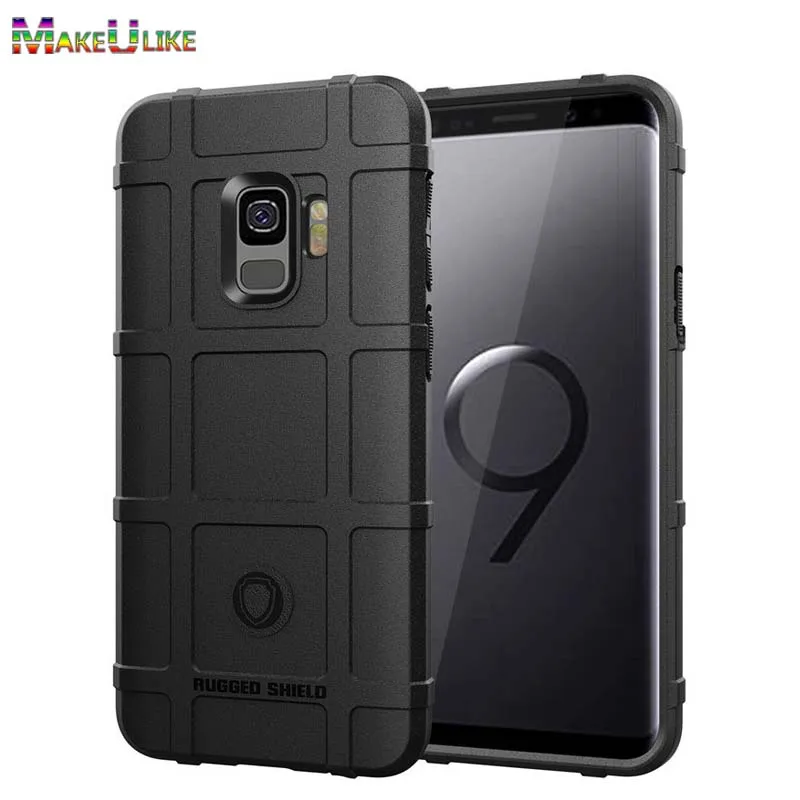 

MAKEULIKE Thicken TPU Case For Samsung Galaxy S8 S9 Plus Note 8 9 Cover Soft Armor Phone Bag Cases For Samsung Note8 Note9 Cover