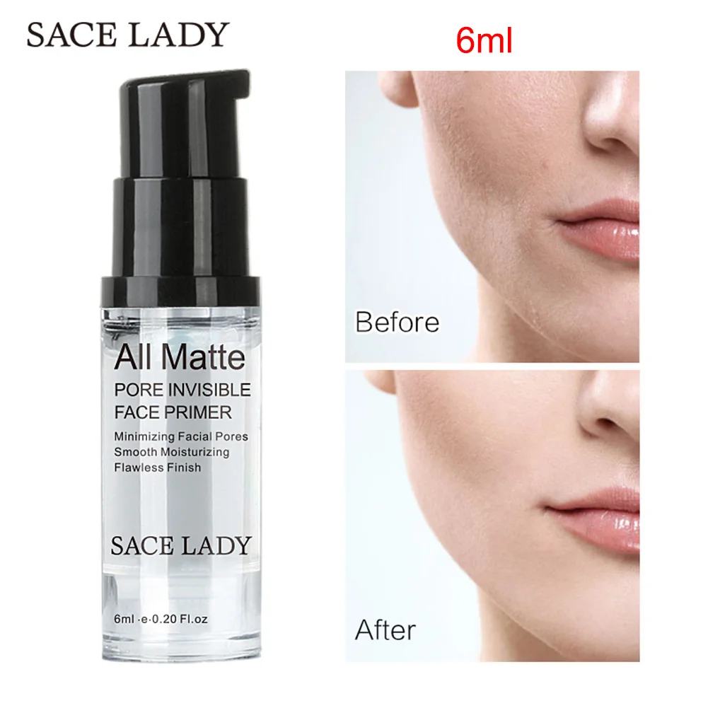 SACE LADY основа для лица грунтовка макияжа жидкие матовые тонкие линии масло