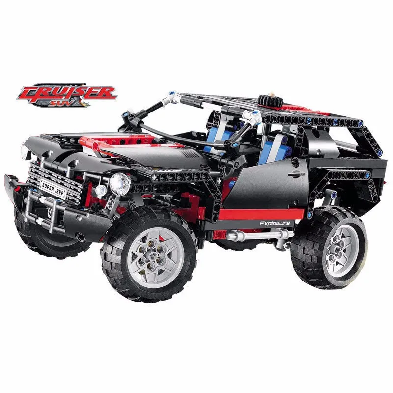 

589pcs Decool Diy Technic Cruiser SUV Car Blocks Compatible With Legoingly Bricks Birthday Gifts Toys For Children Brinquedos