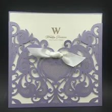 OEM свадебные приглашения с бантом пользовательского/Лидер продаж свадебные приглашения/вечерние/день рождения пригласительных билетов