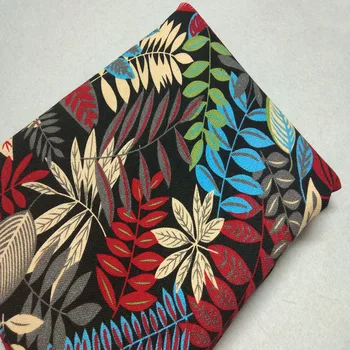 

New Africa Leaves leaf Printed Canvas Cotton Fabric 50x145cm African Patchwork DIY Sewing tablecloth curtain pillow Home Dec